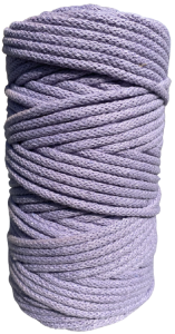 WAS Sznurek bawełniany z rdzeniem 100m 5mm - liliowy WAS