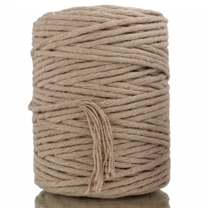 Sznurek bawełniany skręcany BEŻOWY 100m 3mm