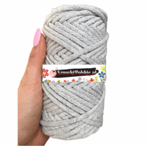 WAS Sznurek bawełniany z rdzeniem popielaty 50m 5mm WAS