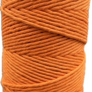 Sznurek bawełniany do makramy POMARAŃCZOWY 200m 3mm
