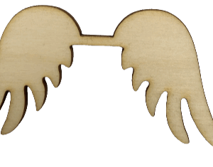 Skrzydełka skrzydła anielskie drewniane 1szt