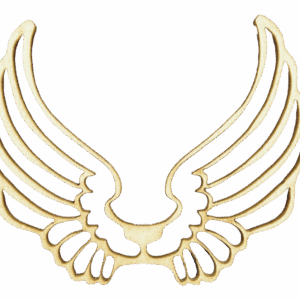 Skrzydełka skrzydła anielskie drewniane anioł 1szt