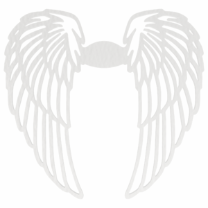Skrzydełka skrzydła anielskie anioła BIAŁE ażurowe ze sklejki duże