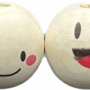 Główki drewniane korale koraliki do aniołków buźki