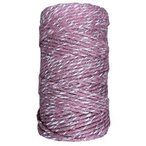 Sznurek skręcany SREBRNA NITKA ŚLIWKA 60m 2mm