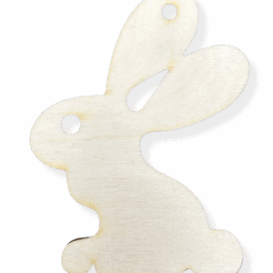 Drewniana zawieszka zając zajączek królik decoupage ze sklejki dekor 1szt