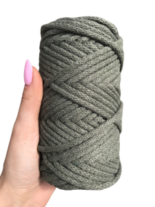 WAS Sznurek bawełniany z rdzeniem khaki 50m 5mm WAS