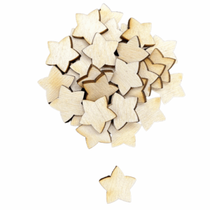 Scrapki gwiazdy gwiazdki dekor sklejka 30szt