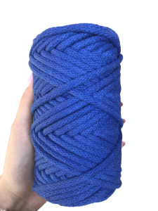 WAS Sznurek bawełniany z rdzeniem ciemny niebieski 50m 5mm WAS