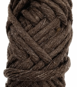 Sznurek bawełniany skręcany BRĄZOWY 10m 5mm