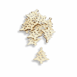 Scrapki drewniane choinka choinki drzewko 10szt