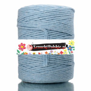 Sznurek bawełniany skręcany 150m 2mm BŁĘKITNY