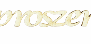 Drewniany napis zaproszenie scrapki dekor 1szt