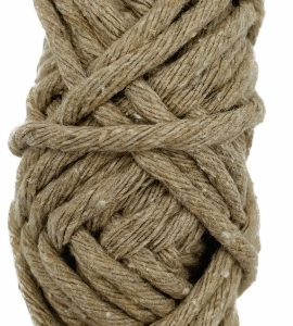 Sznurek bawełniany skręcany BEŻOWY 10m 5mm