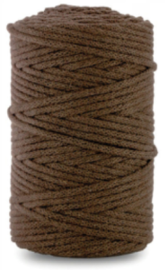 WAS Sznurek bawełniany z rdzeniem 100m 3mm BRĄZOWY WAS