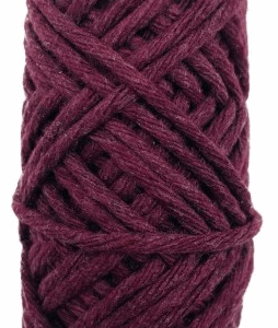 Sznurek bawełniany skręcany BORDOWY 20m 3mm