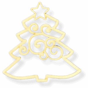 Drewniana choinka drzewko ze sklejki decoupage dekor święta zawieszka 1szt