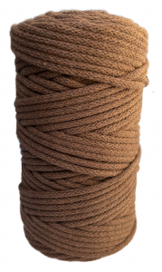 WAS Sznurek bawełniany z rdzeniem 100m 5mm - brązowy WAS
