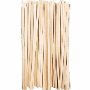 Patyczki bezbarwne drewniane wąskie