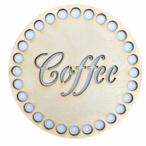 Drewniana podkładka pod kubek kawa coffee baza 1szt