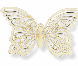 Drewniany motyl motylek ażur ozdobna zawieszka ze sklejki decoupage 1szt