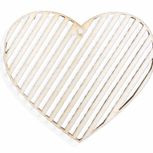 Drewniane serce serduszko ażur zawieszka ze sklejki decoupage dekor 1szt