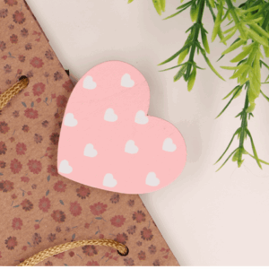 Spinacze serca klamerki serca różowe 5cm 6szt