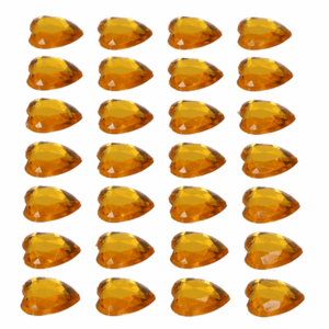 Serduszka dżety 140szt na blistrze złote