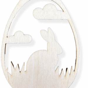 Drewniana zawieszka jajko jajo wielkanocne dekor decoupage ze sklejki 1szt