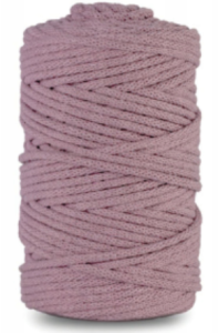 WAS Sznurek bawełniany z rdzeniem 100m 3mm BRUDNY RÓŻ WAS