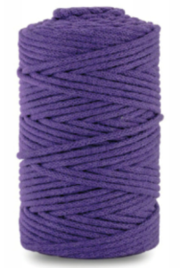 WAS Sznurek bawełniany z rdzeniem 100m 3mm FIOLETOWY WAS