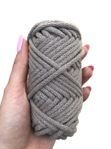 WAS Sznurek bawełniany z rdzeniem ciemny beż 20m 5mm WAS