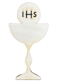 Scrapki kielich hostia komunia IHS 1szt sklejka
