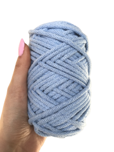 WAS Sznurek bawełniany z rdzeniem błękitny 50m 5mm WAS