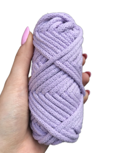 WAS Sznurek bawełniany z rdzeniem liliowy 20m 5mm WAS