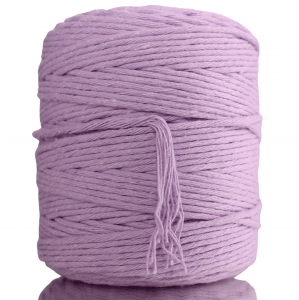 Sznurek bawełniany do makramy FIOLETOWY 200m 3mm