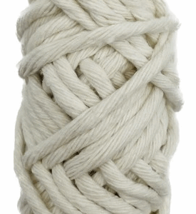 Sznurek bawełniany skręcany NATURALNY 10m 5mm