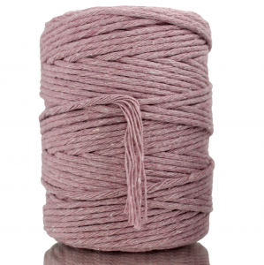 Sznurek bawełniany skręcany WRZOSOWY 100m 3mm