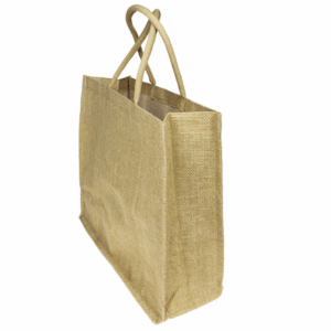 Torba jutowa eko na zakupy prezent laminowana