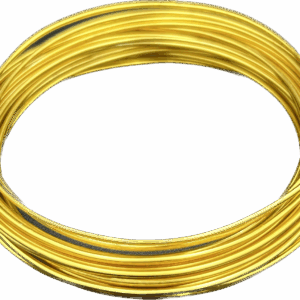 Drucik drucik florystyczny aluminiowy złoty 5m