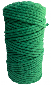 WAS Sznurek bawełniany z rdzeniem 100m 5mm - zielony WAS