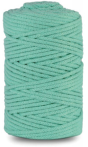 WAS Sznurek bawełniany z rdzeniem 100m 3mm SELEDYNOWY WAS