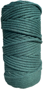 WAS Sznurek bawełniany z rdzeniem 100m 5mm - butelkowa zieleń WAS