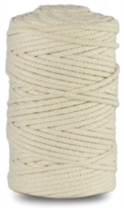 WAS Sznurek bawełniany z rdzeniem 100m 3mm KOŚĆ SŁONIOWA WAS