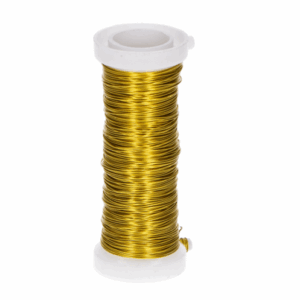 Drucik florystyczny drut złoty wyrobowy 0.3mm 25m