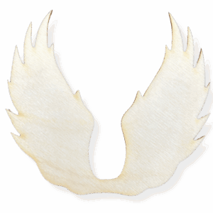 Skrzydełka skrzydła anielskie drewniane anioł do anioła baza decoupage 1szt