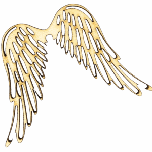 Skrzydełka skrzydła anielskie drewniane anioł 1szt