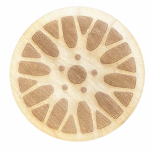 Drewniana podkładka podkładki podstawka pod kubek decoupage ze sklejki 1szt