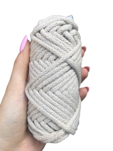 WAS Sznurek bawełniany z rdzeniem jasny beż 20m 5mm WAS