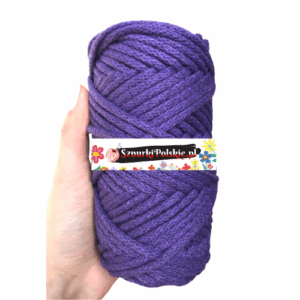 WAS Sznurek bawełniany z rdzeniem fioletowy 50m 5mm WAS